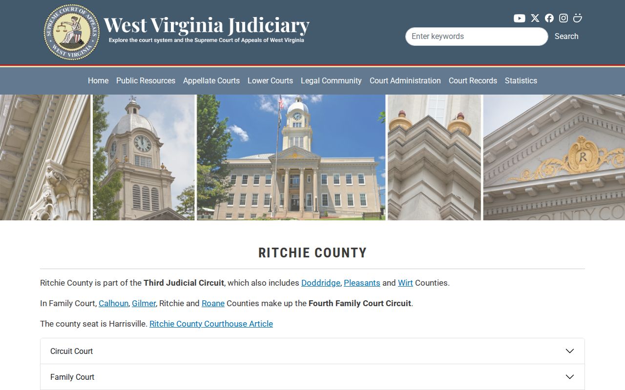 Ritchie County release record court directory